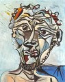 Head of Man 3 1971 cubist Pablo Picasso